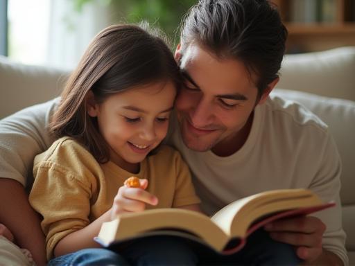 Parent reading to child