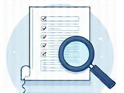 Magnifying glass over a list of courses